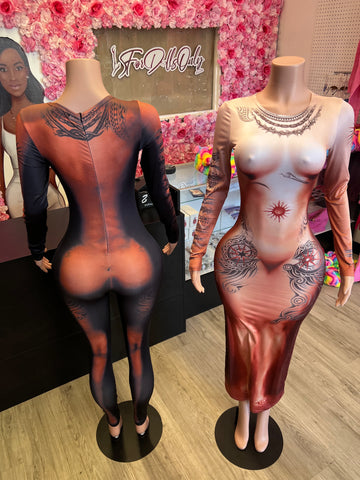 Body Tattoo Jumpsuit