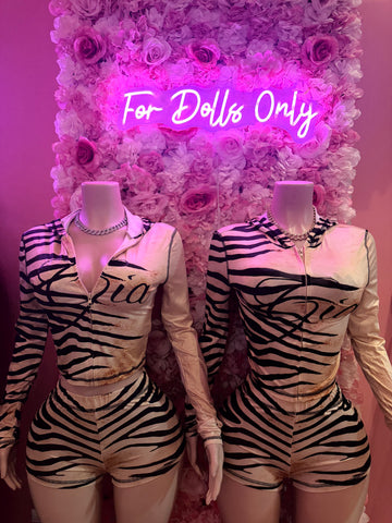 GIAA Cherry & Tiger Print Short Set SMALL-XL 🐅🍒
