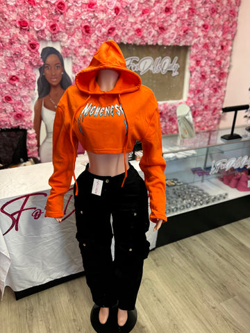 Nicheness Crop Top Hoodie