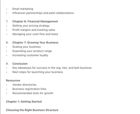 The Blueprint to Building A Profitable Wig & Lash Business Finding The Right Vendors *Digital Ebook*