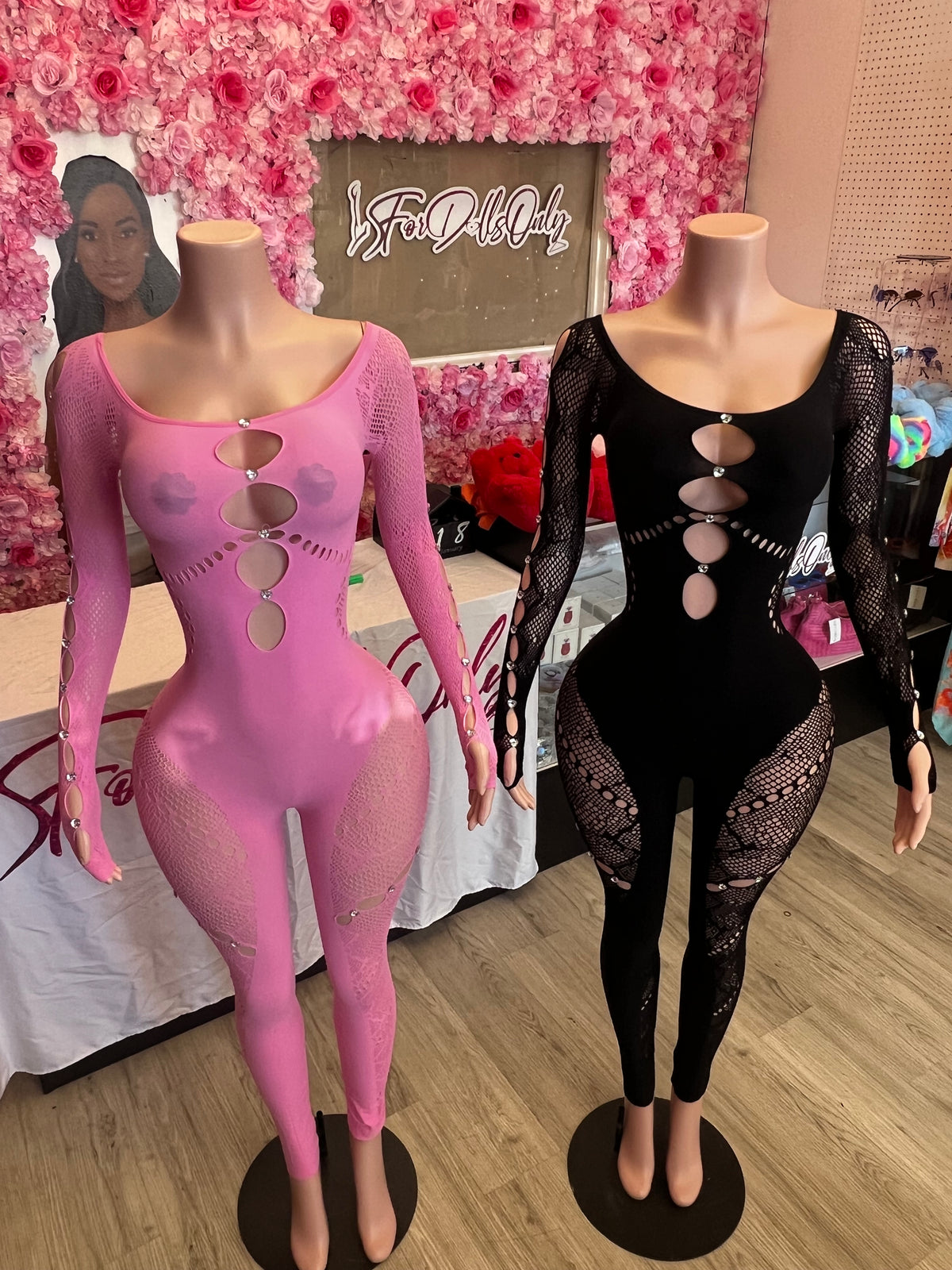 Poster Seamless Mesh Jumpsuit