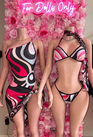 PUCCII SWIMWEAR WITH SCARF**SMALL-XL