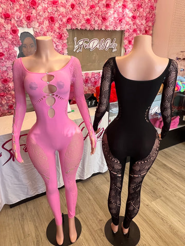 Poster Seamless Mesh Jumpsuit