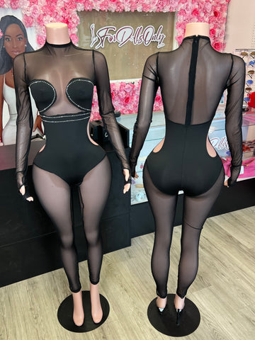 Megan Mesh Jumpsuit