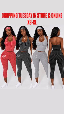 FDO Ultimate Baddie Capri Set with headband included