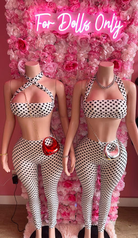 Polka Baddie Pants Set