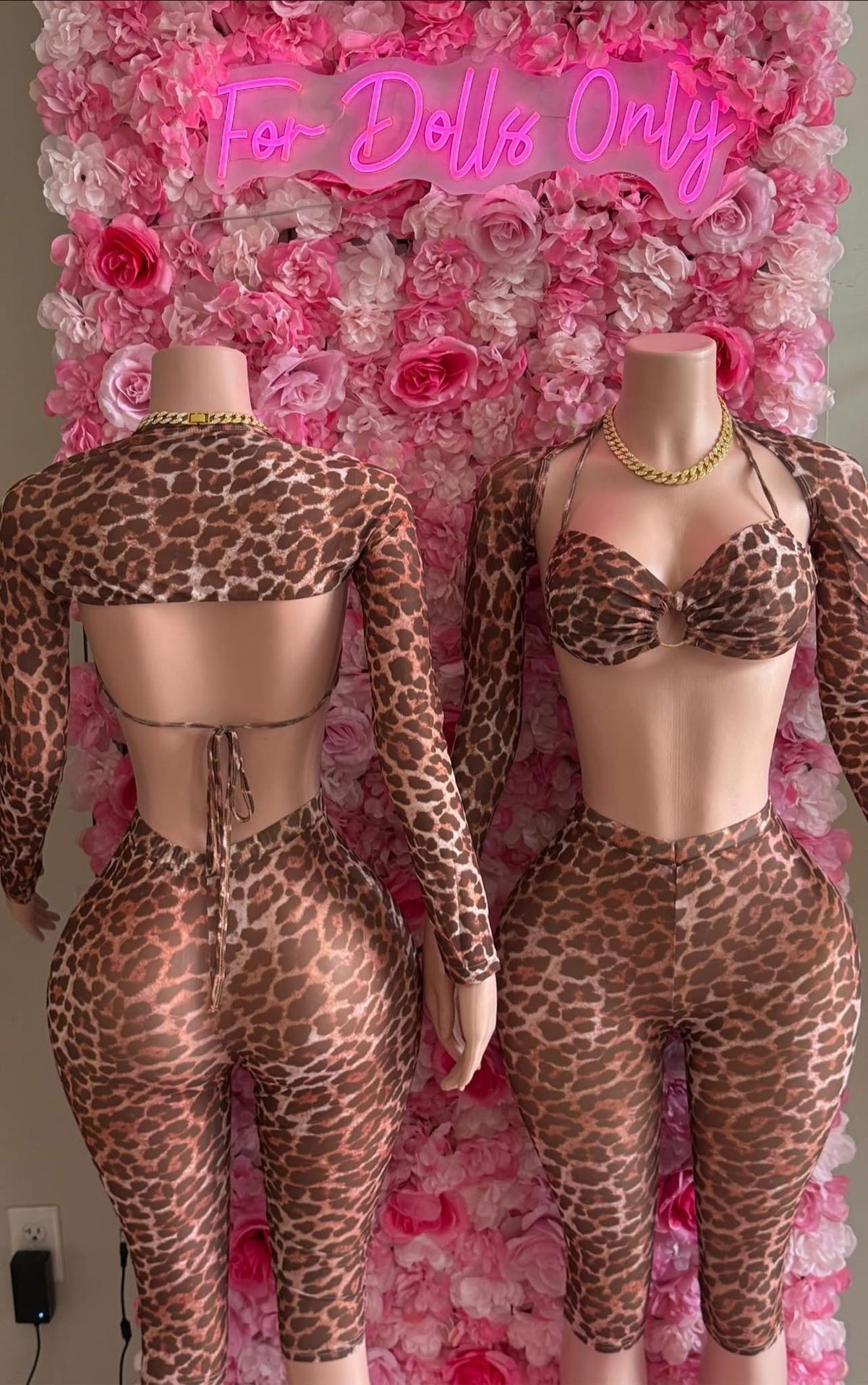 Leopard Babe Mesh Set