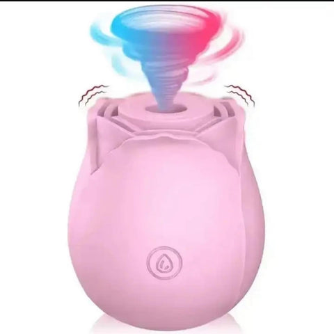 Rose vibrator clitoris suction and nipple stimulator