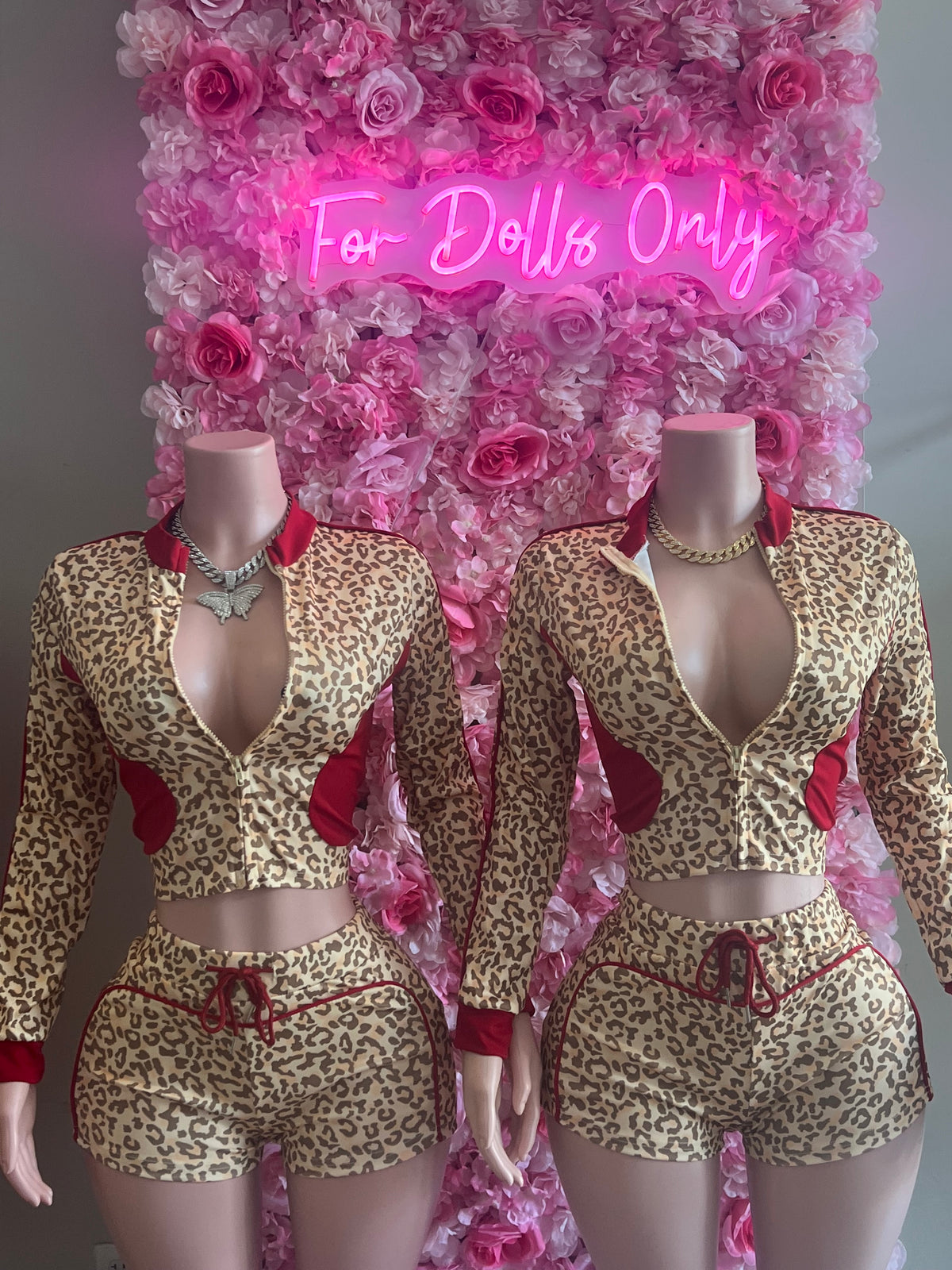 WILD CHEETAH DOLL LOUNGEWEAR SET SMALL-XL