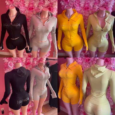 Soft Life Lounge Short Sets by For Dolls Only *XS-XL *Headband Included