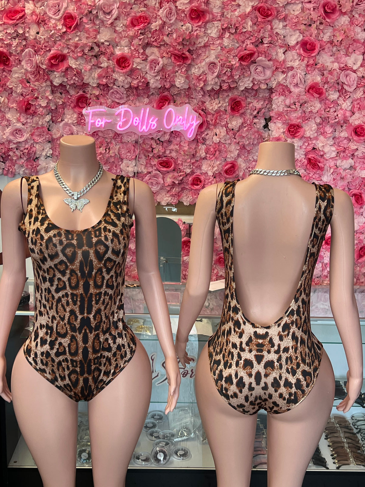 Leopard BackOut SwimSuit SMALL-XL