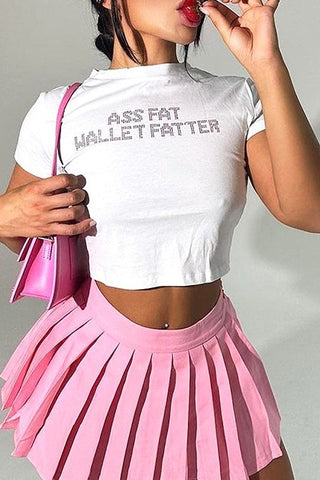 A$$ FAT WALLET FATTER CROP TOP