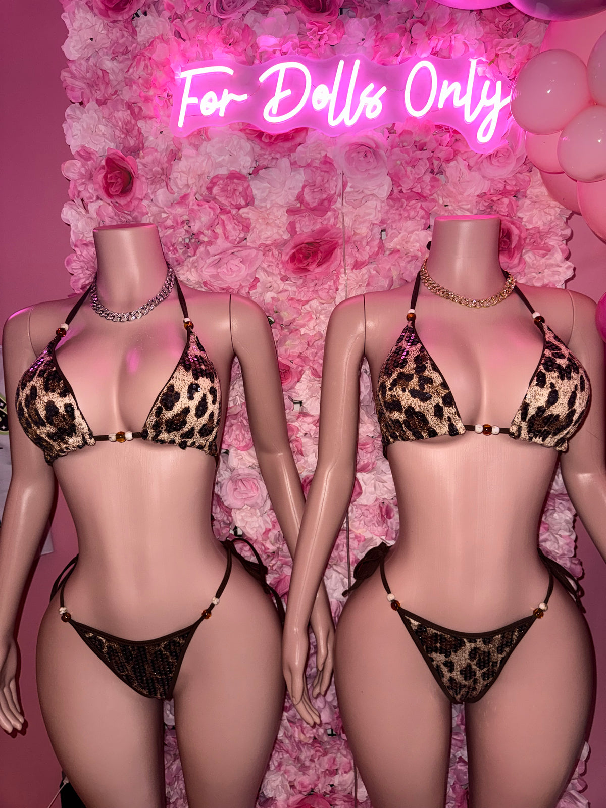Leopard Sequin Bikini SMALL-XL