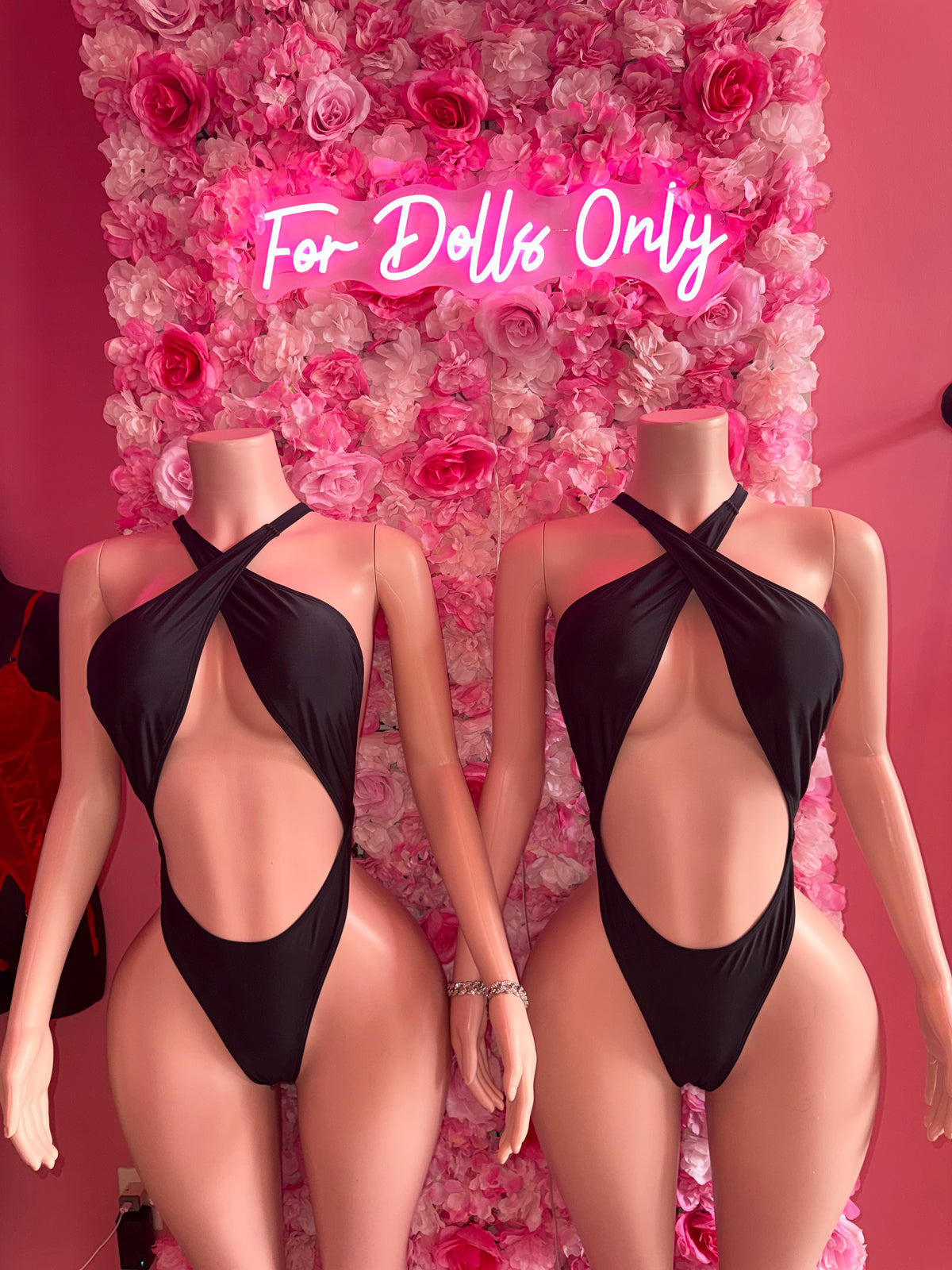 Bad Dolly Halter One Piece Swimsuit