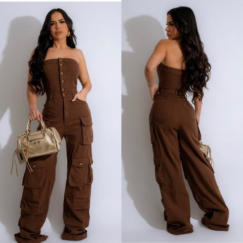 Brownie Cargo Jumpsuit