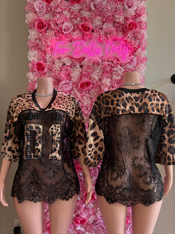 Cheetah Lace Oversized Jersey