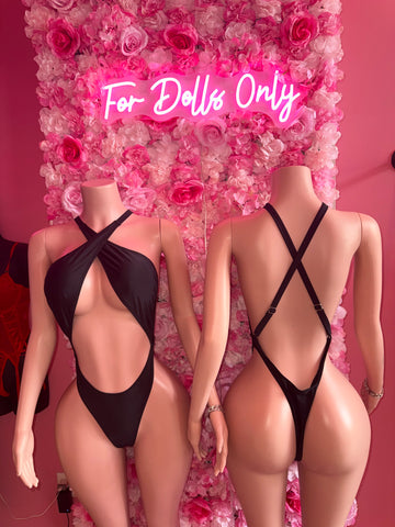 Bad Dolly Halter One Piece Swimsuit