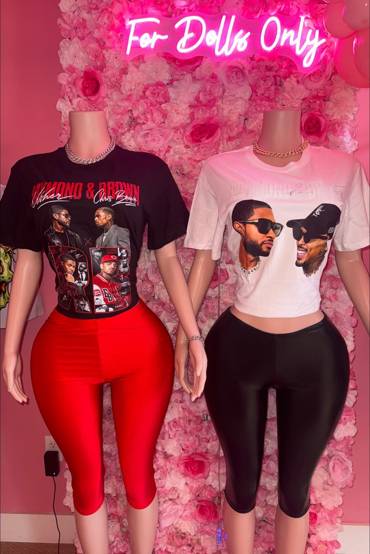 CHRIS-BROWN USHER GRAPHIC TEE SMALL-XL