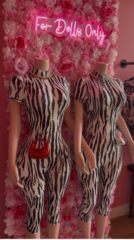 Zebra Doll Romper