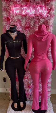 The Soft Life Lounge Set With Headband by
For Dolls Only **XS-XL JOGGING SUIT WITH RHINESTONE LOGO