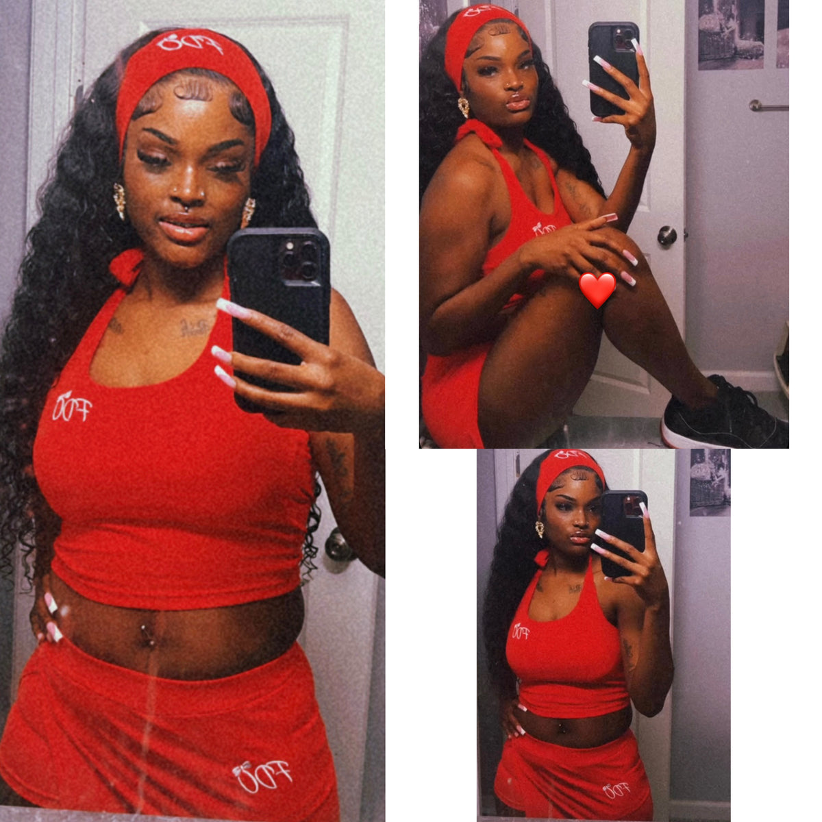 FDO Ultimate 3 Piece Baddie SKORT Set *XS-XL HEADBAND INCLUDED