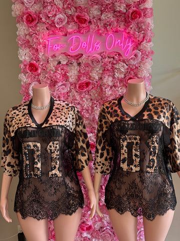 Cheetah Lace Oversized Jersey