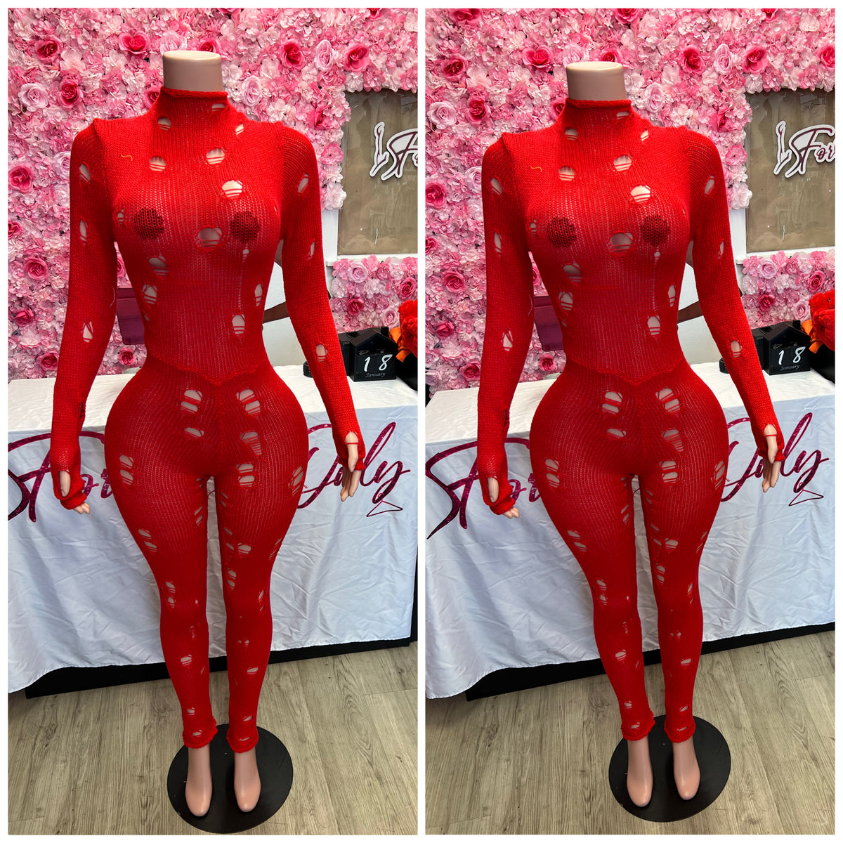 Gabby Jumpsuit Red