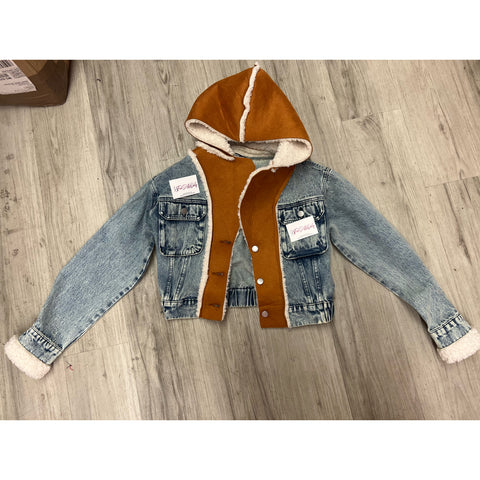 Baddie Suede Denim Jacket