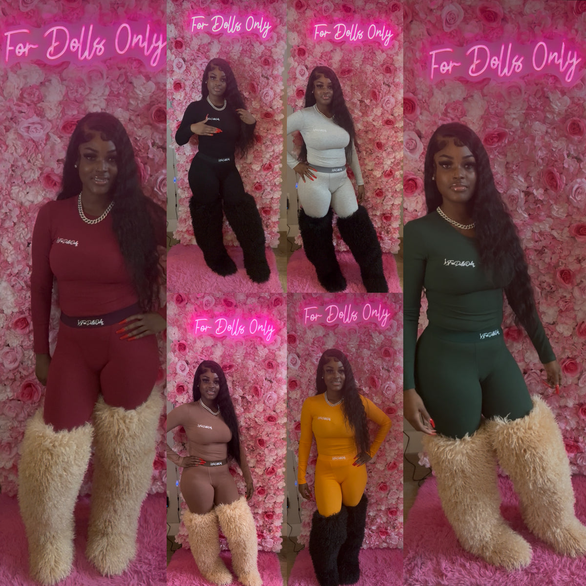 Statement Fur Boots **THIGH HIGH LENGTH ONLY***RUN SMALL SIZE UP ❤️🖤🤎