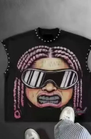 Motocross Studded Graphic Tee SMALL-XL