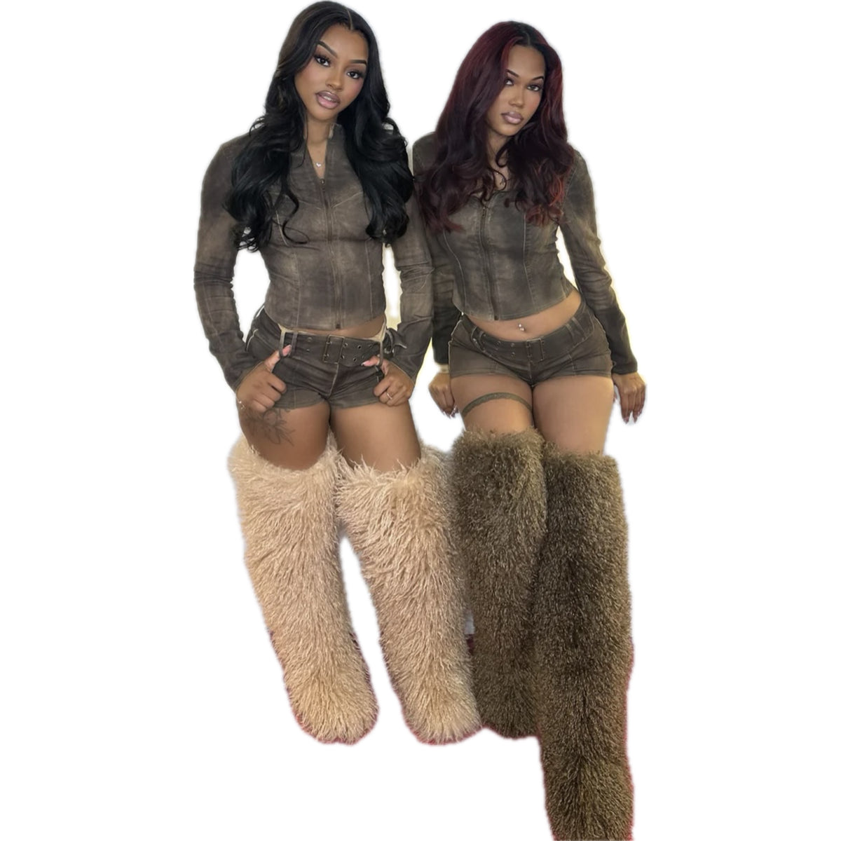 Denim Doll Short Set
