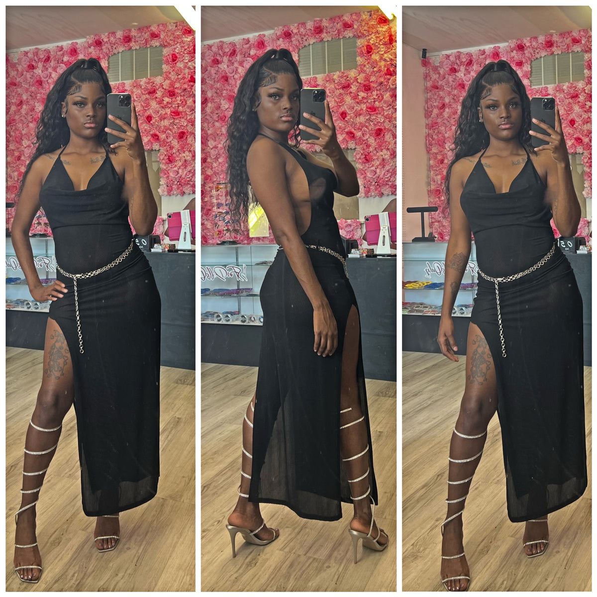 less conversation mesh babydoll dress Women's Long Sleeve Casual Solid Dresses Babydoll Mesh Midi Dress